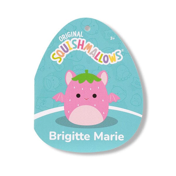 Squishmallows Super Soft Plush Toys 7.5" Brigitte Marie the Pink Strawberry Bat Simple Squishmallows 