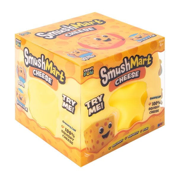 SmushMart Giant Cheese Block Squishy Fidget Toy (1pc) Simple SmushMart 