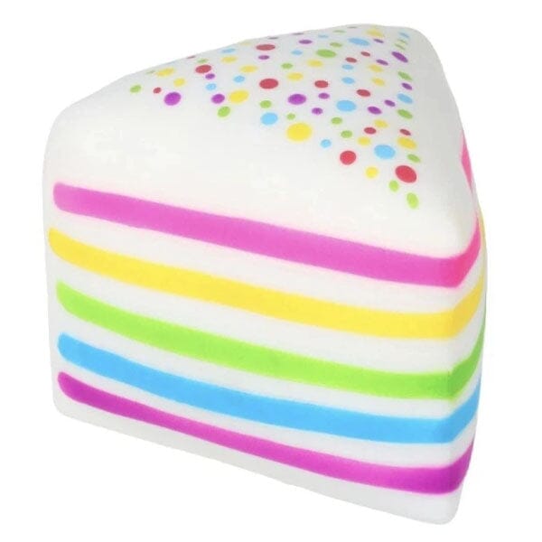 SmushMart Giant Rainbow Layer Cake Slice Squishy Fidget Toy (1pc) Simple SmushMart 