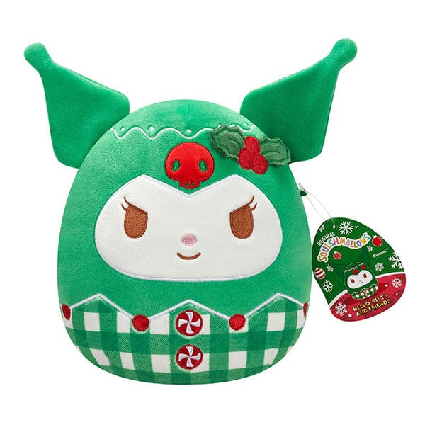 Squishmallows Plush Toys 8" Special Hello Kitty Christmas Squad 2024 Kuromi