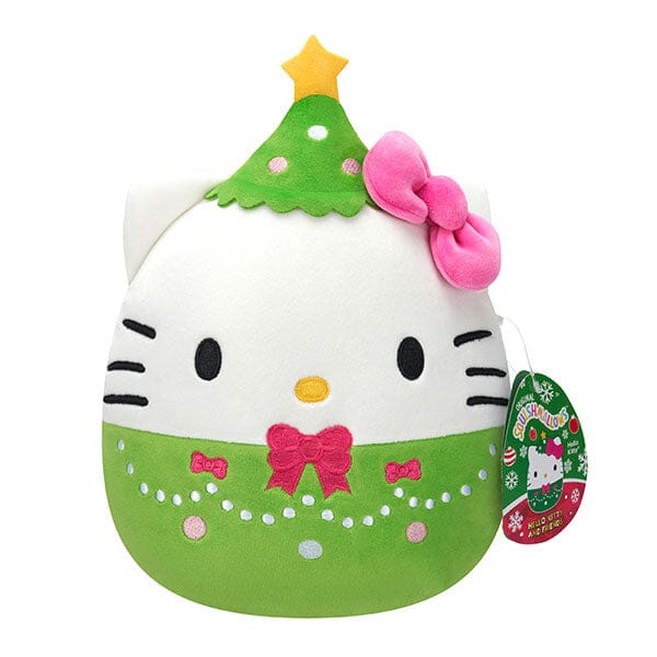 Squishmallows Plush Toys 8" Hello Kitty Christmas Squad 2024 Hello Kitty Holiday Tree