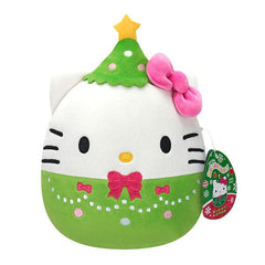 Squishmallows Plush Toys 8" Hello Kitty Christmas Squad 2024 Hello Kitty Holiday Tree Simple Squishmallows 