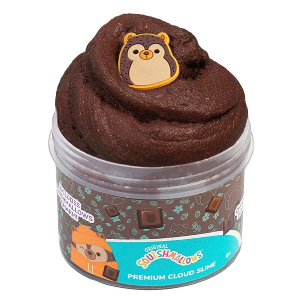 Squishmallows Premium Cloud Slime Fidget Putty Jar Multiple Scents & Styles Simple magazineracksdirect Hans The Hedgehog | Chocolate Scent 