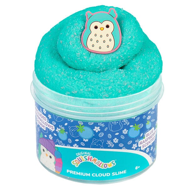 Squishmallows Premium Cloud Slime Fidget Putty Jar Multiple Scents & Styles Simple magazineracksdirect Winston The Owl | Blue Raspberry Scent 