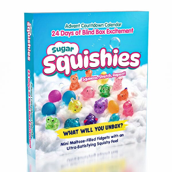 Sugar Squishies® Mini Maltose Fidget Toys 24-Day Advent Countdown Calendar (24pc) Simple Exclusive 
