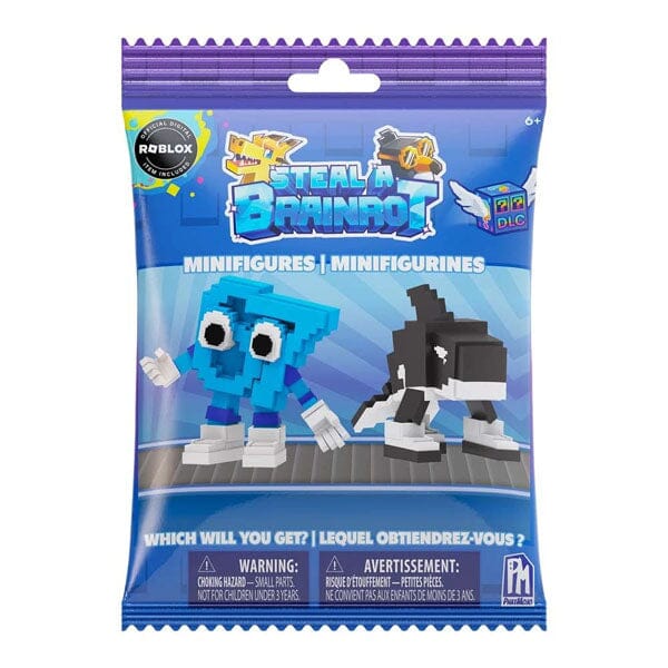 Steal a Brainrot Roblox Mystery Figurine Blind Bag (1pc) Includes DLC Code Simple Roblox 