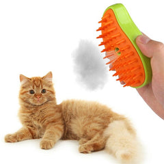 SteamyTails: Silicone Steam Grooming Brush For Cats & Dogs Preorder magazineracksdirect 