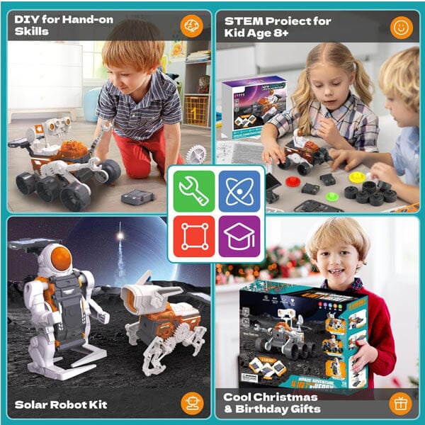 TechTinker Mars Rover 4-in-1 DIY Space Adventure STEM Robot Building & Programming Kit Preorder magazineracksdirect 