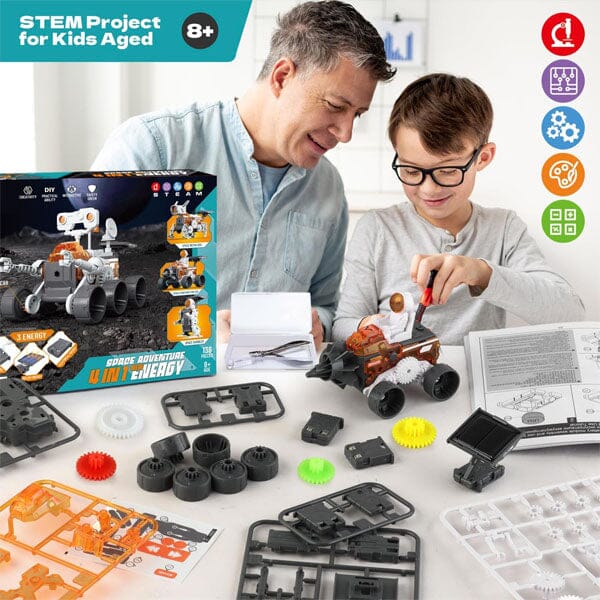 TechTinker Mars Rover 4-in-1 DIY Space Adventure STEM Robot Building & Programming Kit Preorder Showcase 