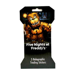 Five Nights At Freddy's Collectible Holographic Trading Sticker Pack (5 Stickers) Simple magazineracksdirect 