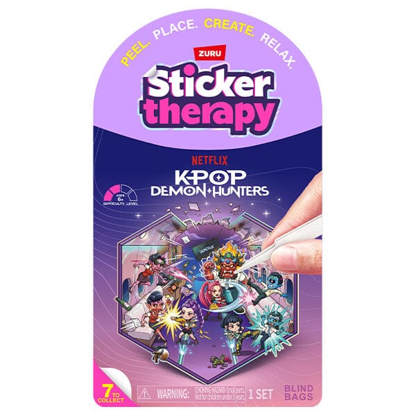 Sticker Therapy: KPop Demon Hunters Set Series 1 (1pc) Ships Assorted Simple ZURU 
