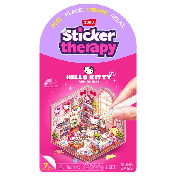 Sticker Therapy: Sanrio Hello Kitty And Friends Set Series 1 (1pc) Ships Assorted Simple ZURU 