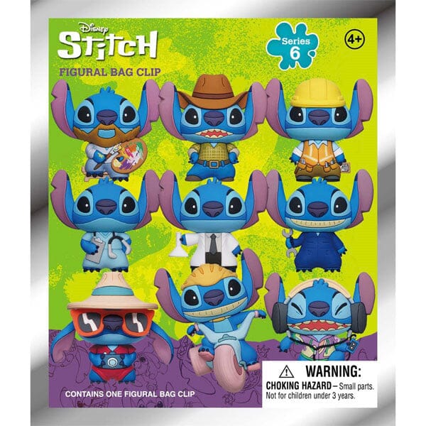 3D Disney's Stitch Character Bag Clips Series 6 Blind Bags (1pc) Simple magazineracksdirect 