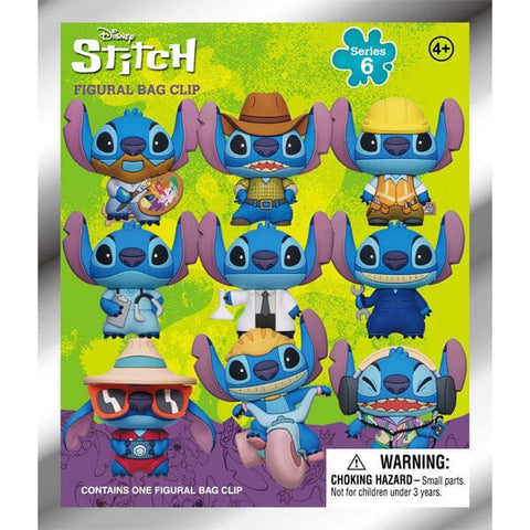 3D Disney's Stitch Character Bag Clips Series 6 Blind Bags (1pc)