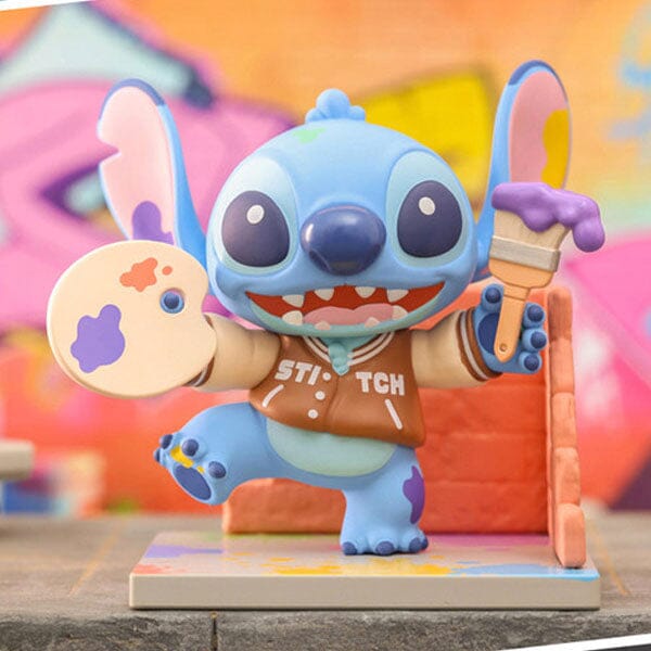 Disney's Stitch: Street Style Collectable 3" Figurine Blind Box (1pc) Simple Showcase 