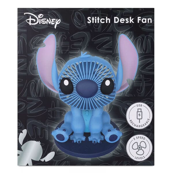 Disney's Stitch Molded Decorative Desk Fan (1pc) Simple Disney 