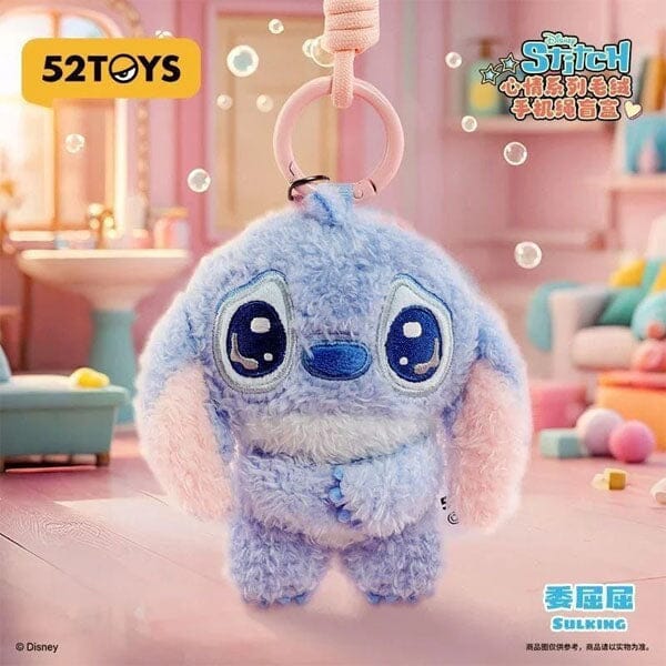 52TOYS x Disney: Stitch Mood Series Plush Keychain Blind Box (1pc) Simple 52TOYS 