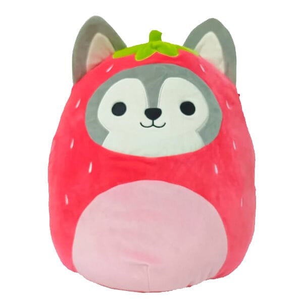 Squishmallows Super Soft Plush Toys | 8" Fruit Costume Squad | Ryan The Strawberry Husky Simple magazineracksdirect 