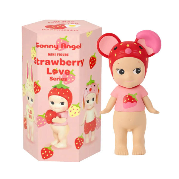 Sonny Angel Collectable Mini Cherub Figurines Strawberry Love Series Blind Box (1pc)