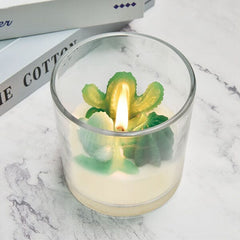 Hidden Gems Succulent Cactus Novelty Candle | 1 Ring Inside Simple magazineracksdirect 