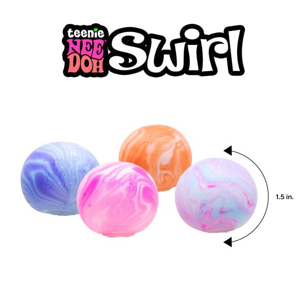 Nee Doh Teenie Swirl Mini Stress Balls Squishy Fidget Toys (4pc) Simple Nee Doh 