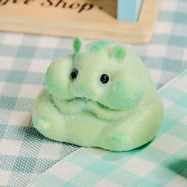 SqueezeSquad Taba Deluxe Premium Silicone Squishy Fidget Toy - Green Hamster Simple Exclusive 