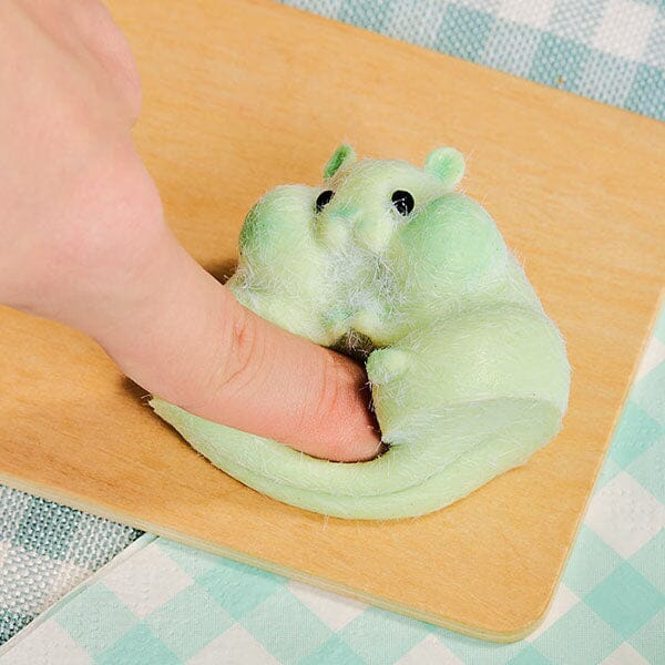SqueezeSquad Taba Deluxe Premium Silicone Squishy Fidget Toy - Green Hamster Simple Exclusive 