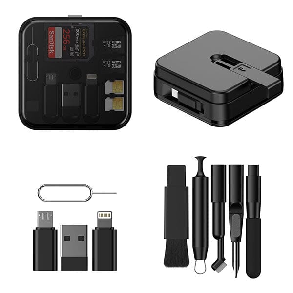 GearWaves All-In-One Tech Kit (13pc) Universal Adapter & Cleaning Kit Simple Exclusive 