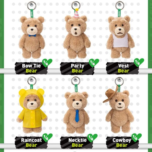 Pop Mart x Ted 2: Teddy Bear Action Series Posable Plush Keychain Blind Box (1pc) Simple Pop Mart 