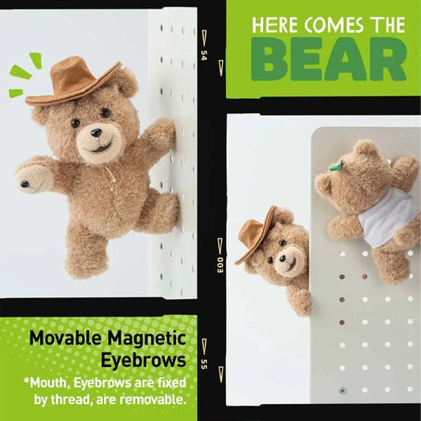 Pop Mart x Ted 2: Teddy Bear Action Series Posable Plush Keychain Blind Box (1pc) Simple Pop Mart 