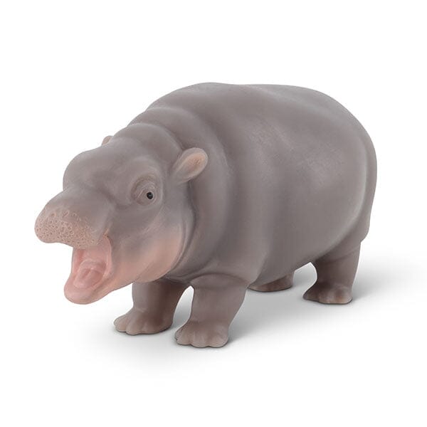 True Heart Treasures Silicone Reborn Animals: Mini Hippo Newborn Baby (Includes Bed & Bottle) Simple TrueHeart Treasures 