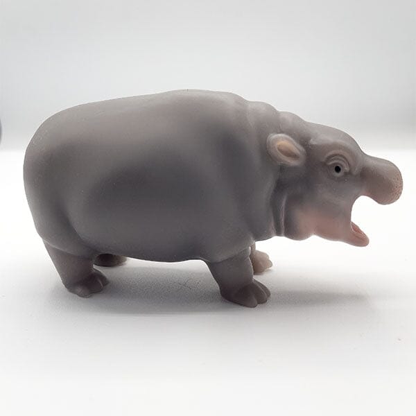 True Heart Treasures Silicone Reborn Animals: Mini Hippo Newborn Baby (Includes Bed & Bottle) Simple TrueHeart Treasures 