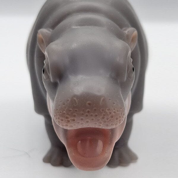 True Heart Treasures Silicone Reborn Animals: Mini Hippo Newborn Baby (Includes Bed & Bottle) Simple TrueHeart Treasures 