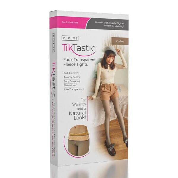 Peplos Tiktastic Faux-Transparent Fleece Tights (Multiple Colors) Simple Peplos 