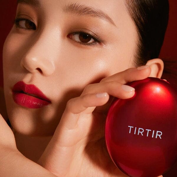 TIRTIR Korean "Mask Fit" Viral Red Cushion Semi-Matte Foundation (Multiple Shades) Simple Showcase 