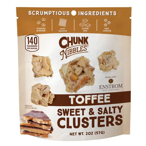 Chunk Nibbles Sweet & Salty Clusters (2oz) Multiple Flavors Simple Chunk Nibbles Toffee 