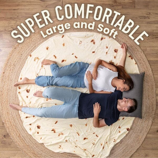 Cozy Cuddler Giant Fleece Tortilla Blanket (80") | As Seen On TikTok! | Pre-Order Preorder magazineracksdirect 