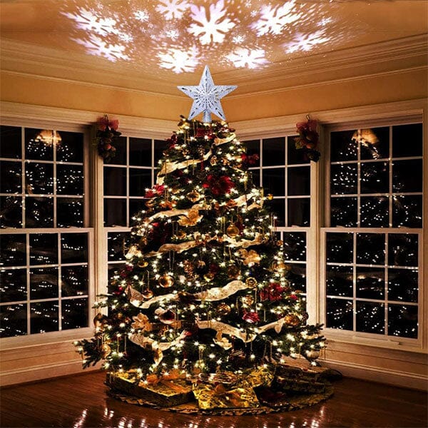 BlizzStar LED Star Christmas Tree Topper With Projector Preorder magazineracksdirect 