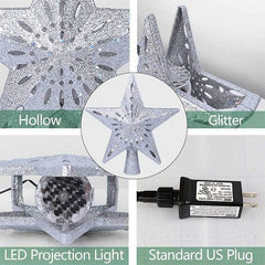 BlizzStar LED Star Christmas Tree Topper With Projector Preorder magazineracksdirect 