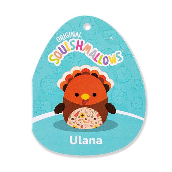 Squishmallows Super Soft Plush Toys 7.5" Ulana The Turkey (Patterned Belly) Simple Squishmallows 
