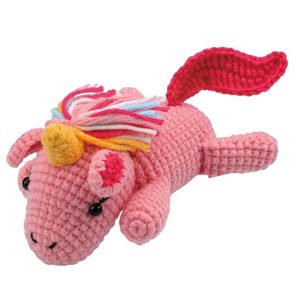 The LOOP Brigade: DIY Crochet Plush Toy Complete Kit For Beginners - Sunny the Unicorn Simple Exclusive 