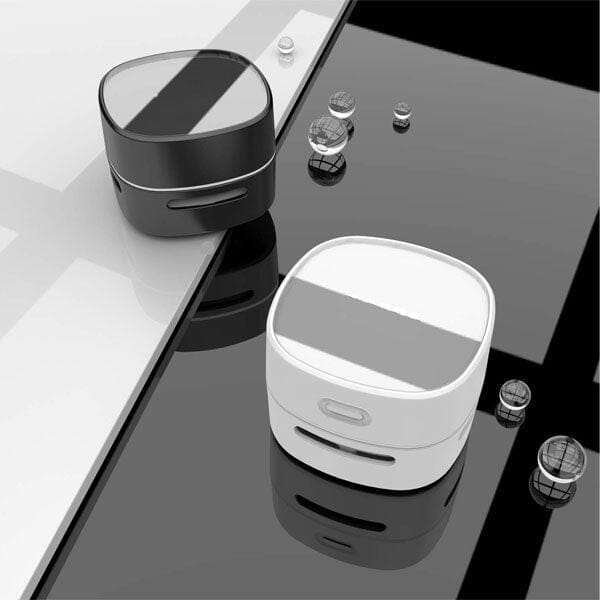 GearWaves: Mini Cube Desktop Vacuum Cleaner Simple magazineracksdirect 