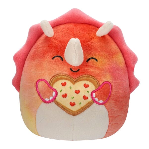 Squishmallows Plush Toys 7.5" Valentine's Day Squad 2024 Trinity the Triceratops (Heart Pizza) Simple magazineracksdirect 