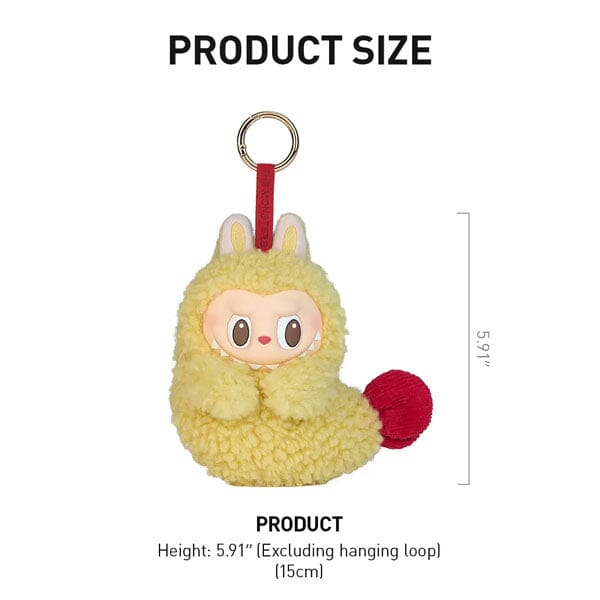 Pop Mart x THE MONSTERS: Labubu Wacky Mart Earphone Case Zipper Plush Doll Pendant (1pc) Simple Pop Mart 