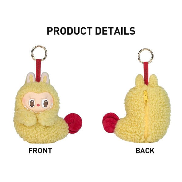 Pop Mart x THE MONSTERS: Labubu Wacky Mart Earphone Case Zipper Plush Doll Pendant (1pc) Simple Pop Mart 