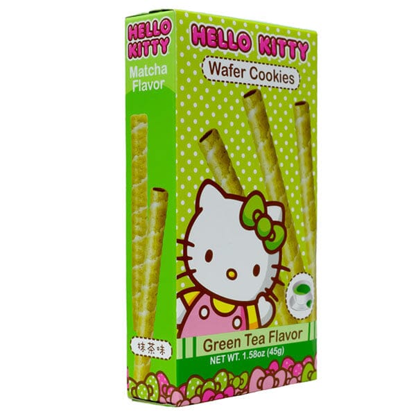 Sanrio Hello Kitty Green Tea Macha Flavor Wafer Cookies (50g)