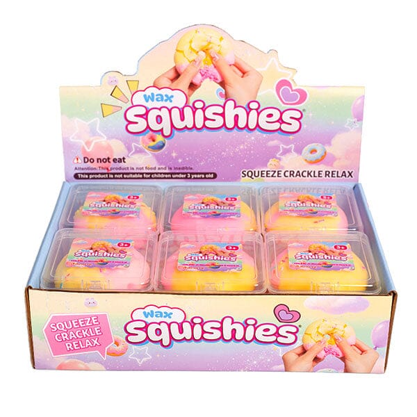 Wax Squishies® Donut Wax Crackle Fidget Clay Toy (1pc) Simple Exclusive 