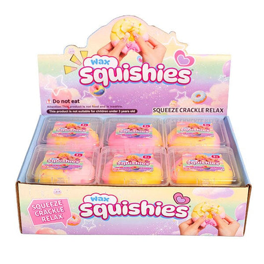 Wax Squishies® Donut Wax Crackle Fidget Clay Toy (1pc) Simple Exclusive 