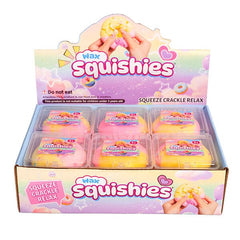 Wax Squishies® Donut Wax Crackle Fidget Clay Toy (1pc) Simple Exclusive 