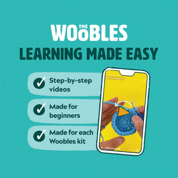 Woobles DIY Crochet Penguin Plush Toy Complete Kit